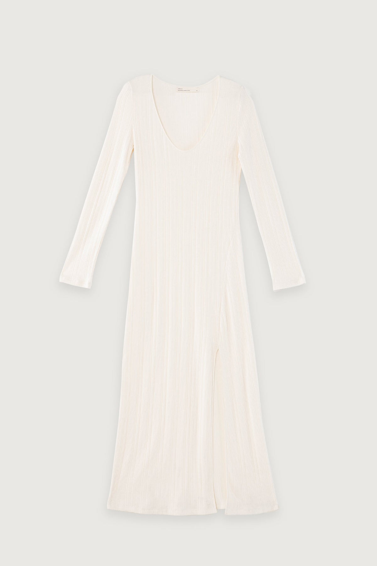 HIGH FRONT SLIT MIDI DRESS