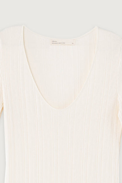 HIGH FRONT SLIT MIDI DRESS