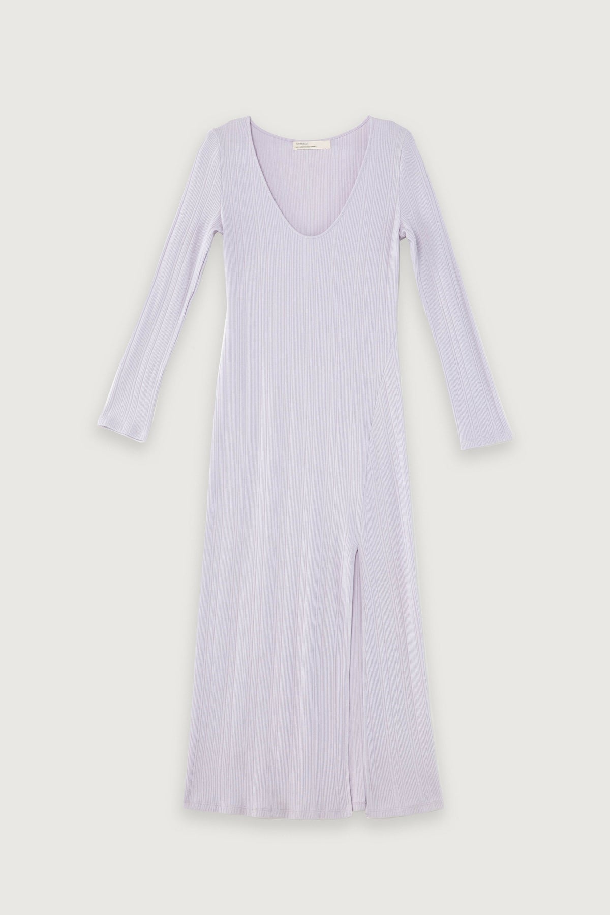 HIGH FRONT SLIT MIDI DRESS