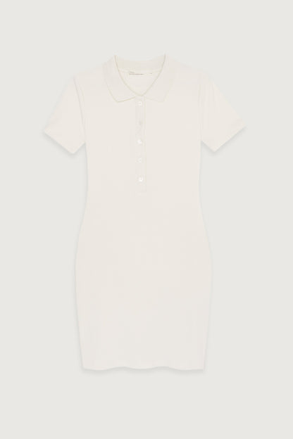 COLLARED MIDI DRESS