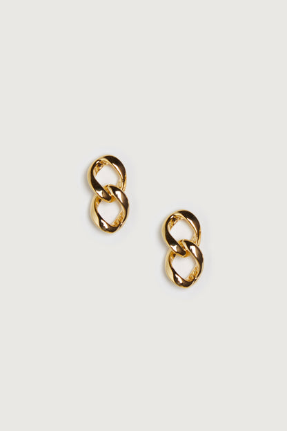 LINKED CHAIN DROP EARRING