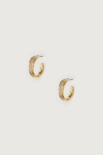 HOOP STONE EARRING