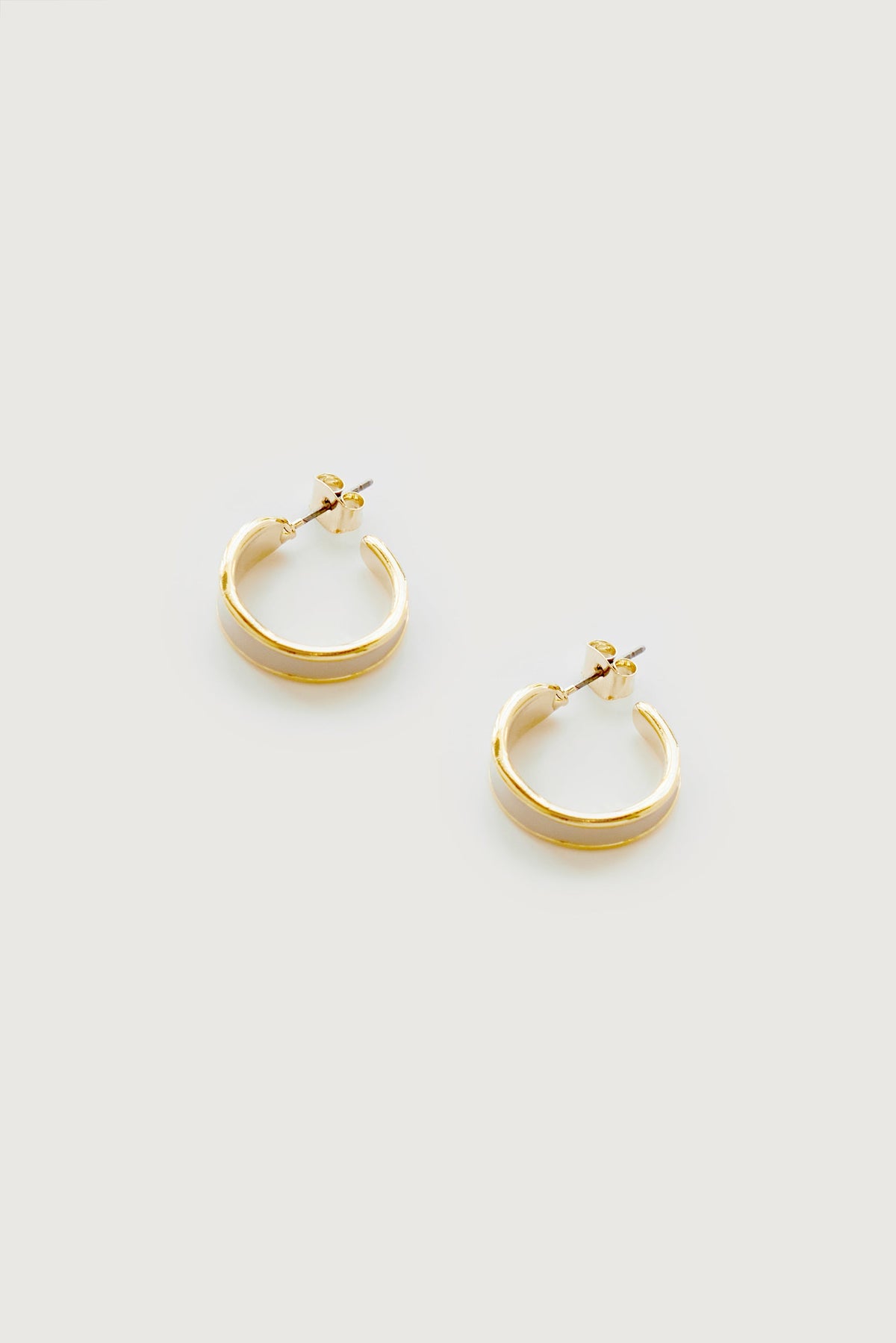 HOOP STONE EARRING
