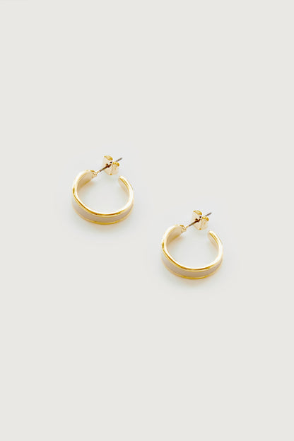 HOOP STONE EARRING