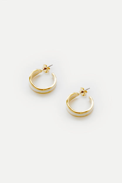 HOOP STONE EARRING