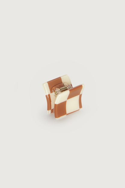 CHECKERED MINI HAIR CLIP