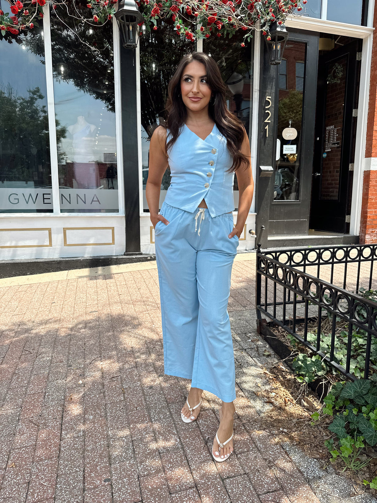 Hudson Blue Vest and Pant Set