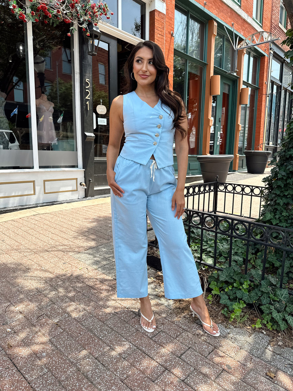 Hudson Blue Vest and Pant Set