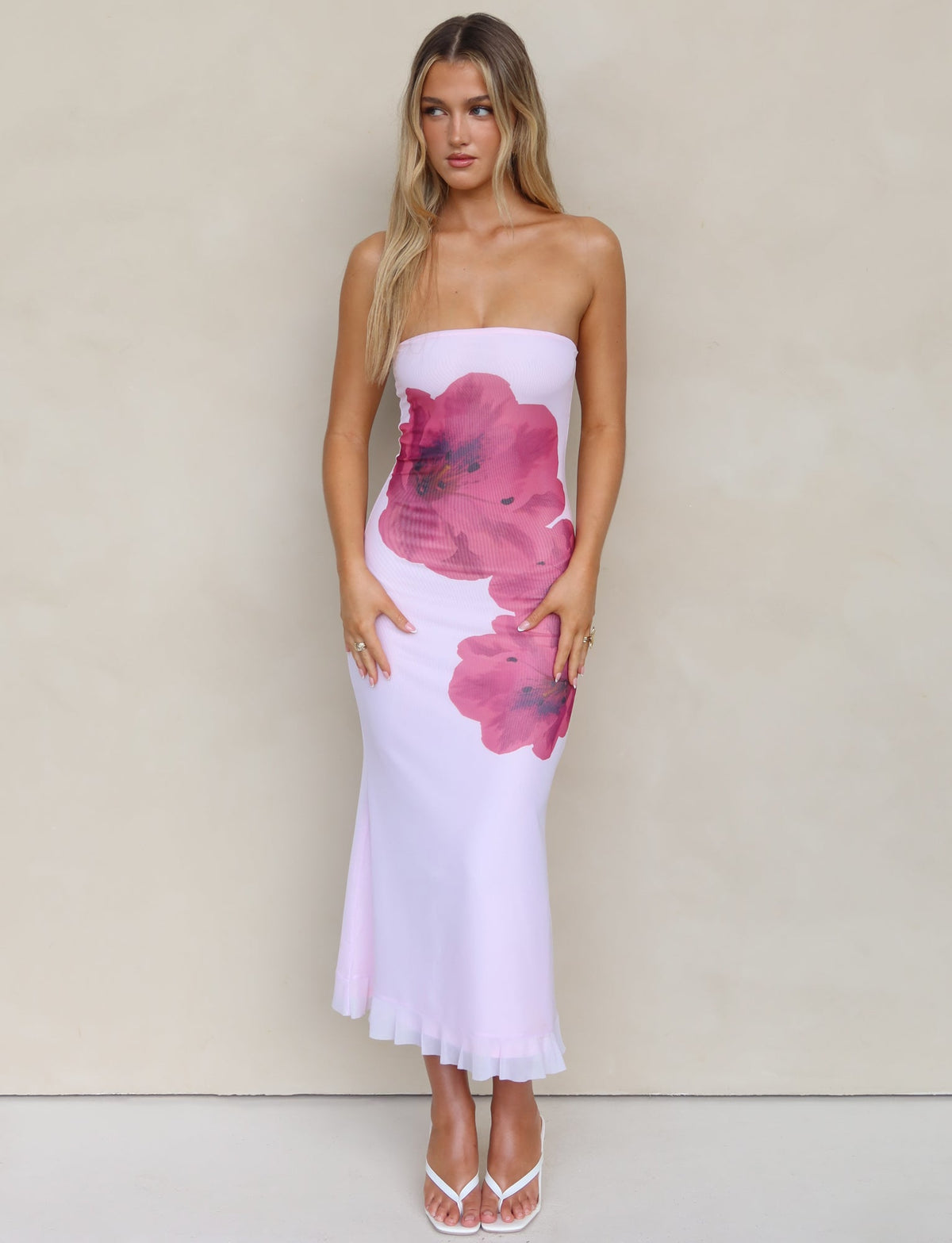 LILLIAN DRESS - PINK : BABY PINK