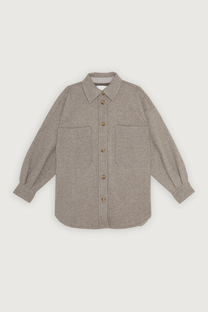 OVERSIZED BLANKET SHIRT JACKET