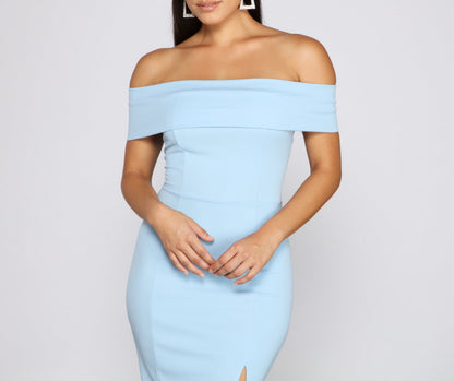 Kate Formal Crepe Midi Dress