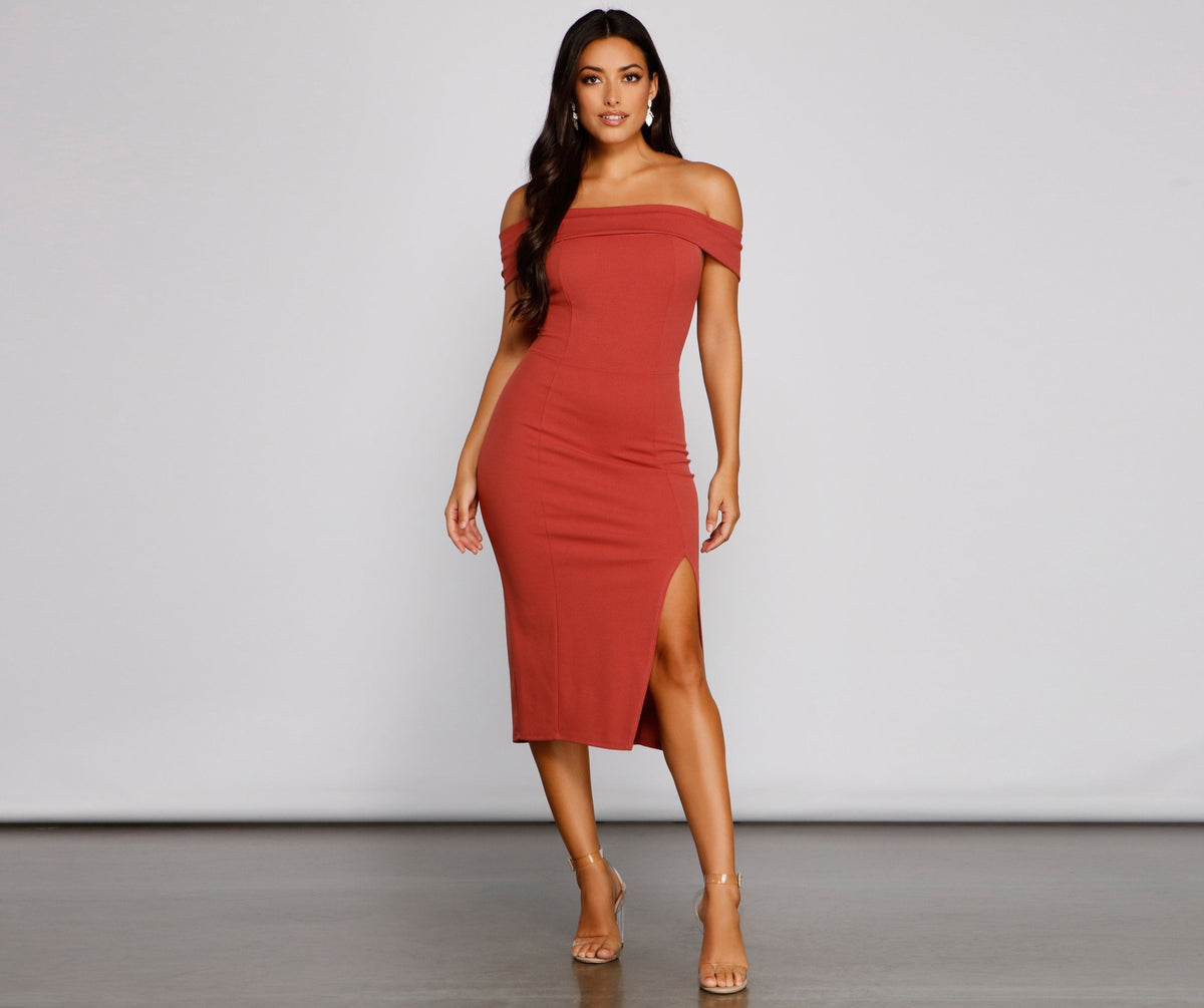 Kate Formal Crepe Midi Dress
