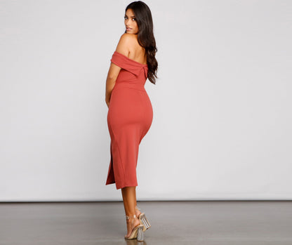 Kate Formal Crepe Midi Dress