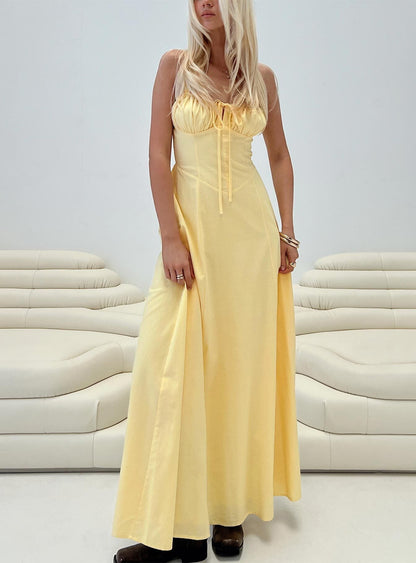 Leticia Maxi Dress Lemon