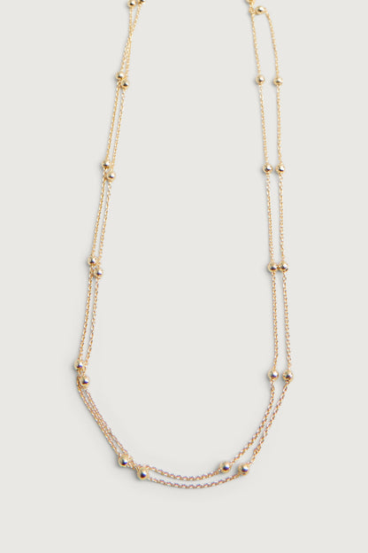 LAYERED BEADED NECKLACE