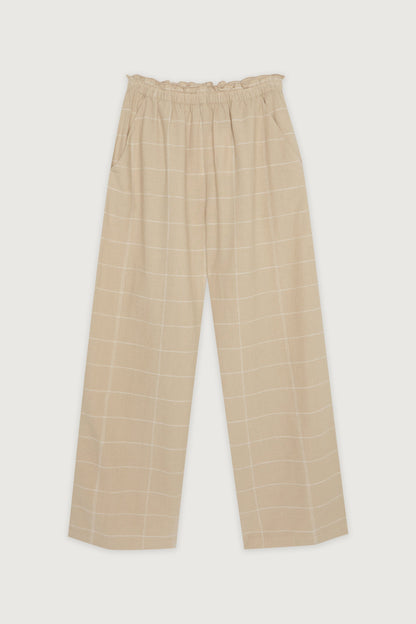 GRID PRINT PANT