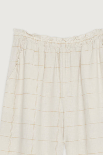 GRID PRINT PANT
