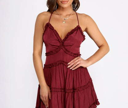 Ruffle Ride Skater Dress