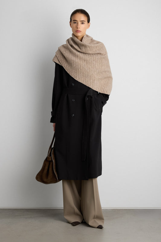 KNIT SHAWL SCARF
