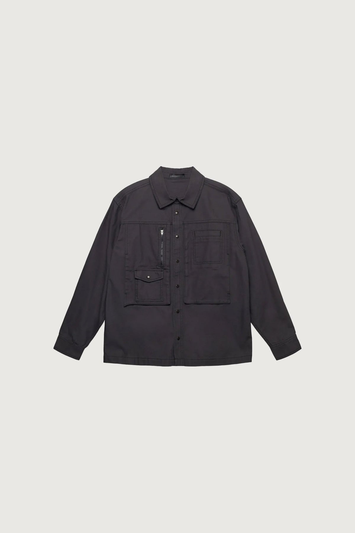 COTTON-TWILL BUTTON UP SHIRT