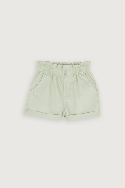 PAPER BAG DENIM SHORTS