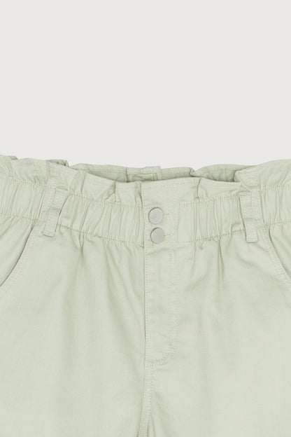 PAPER BAG DENIM SHORTS