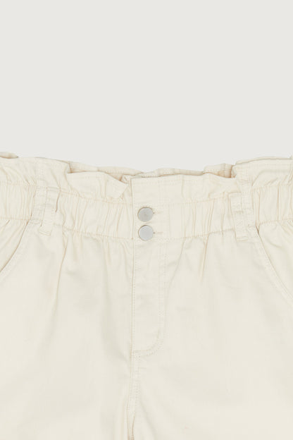 PAPER BAG DENIM SHORTS