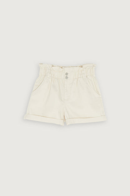 PAPER BAG DENIM SHORTS