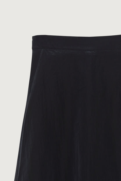 NYLON MIDI SKIRT