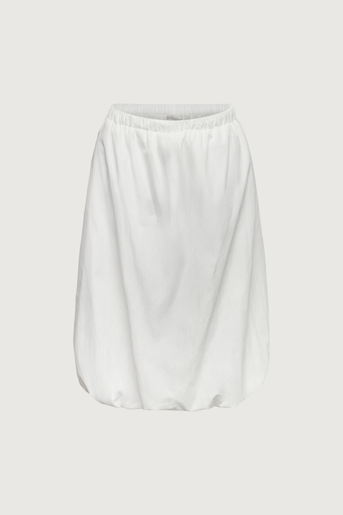 BUBBLE HEM MIDI SKIRT WITH DRAWSTRING