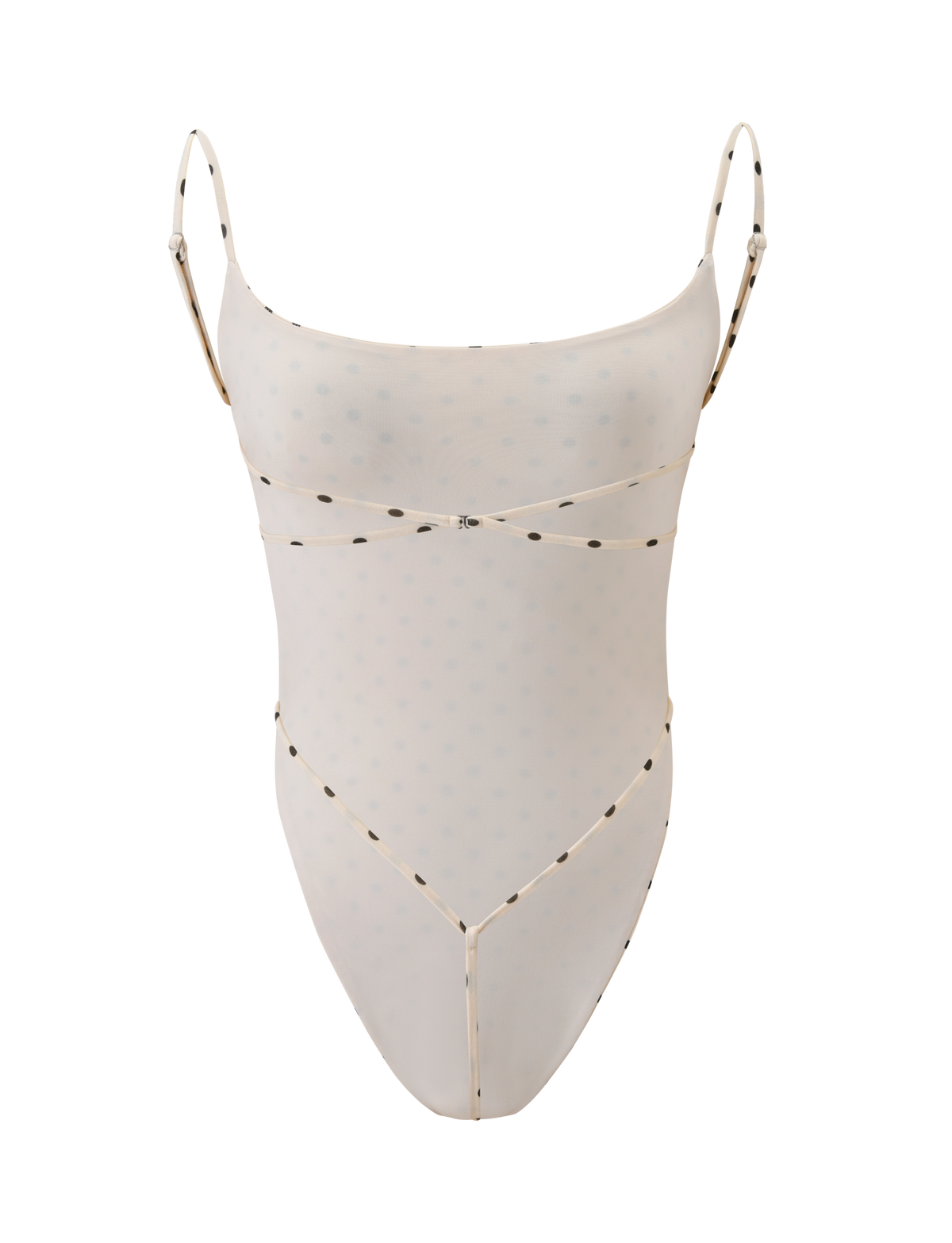 MINERVA BODYSUIT - CREAM DOT