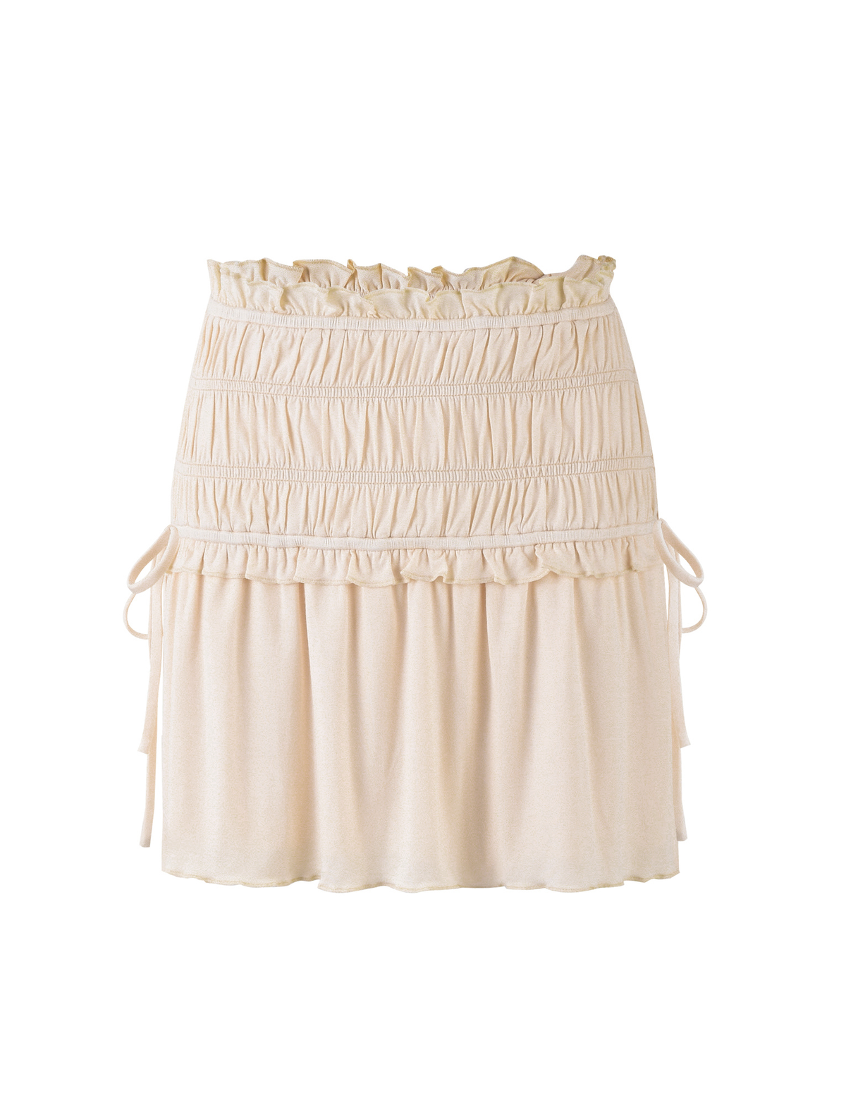 DENALI MINI SKIRT - WHITE : BONE