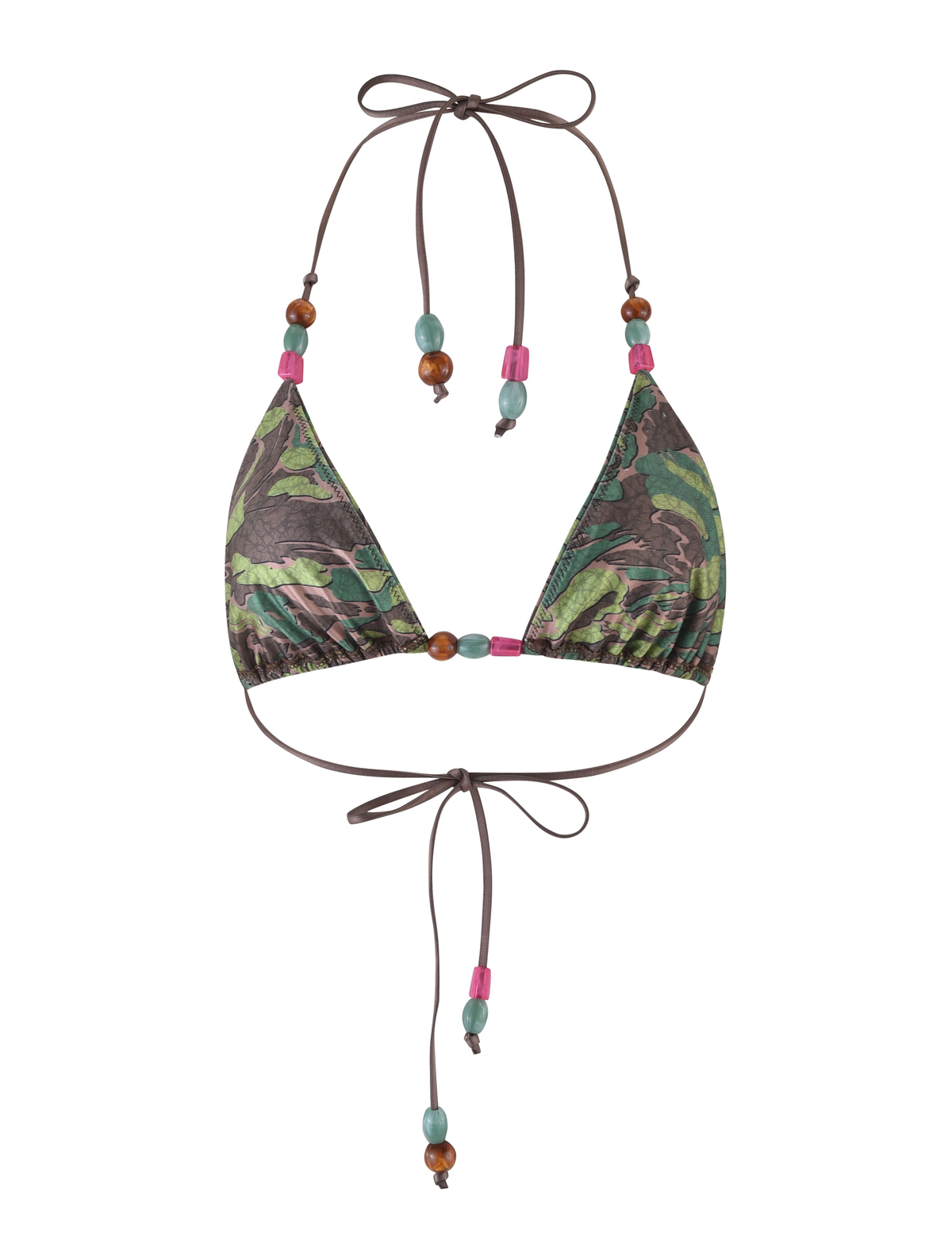 FINLEA BIKINI TOP - GREEN : CAMO