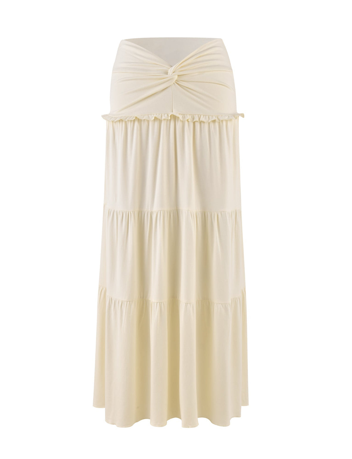 KATYA MAXI SKIRT - WHITE : CREAM
