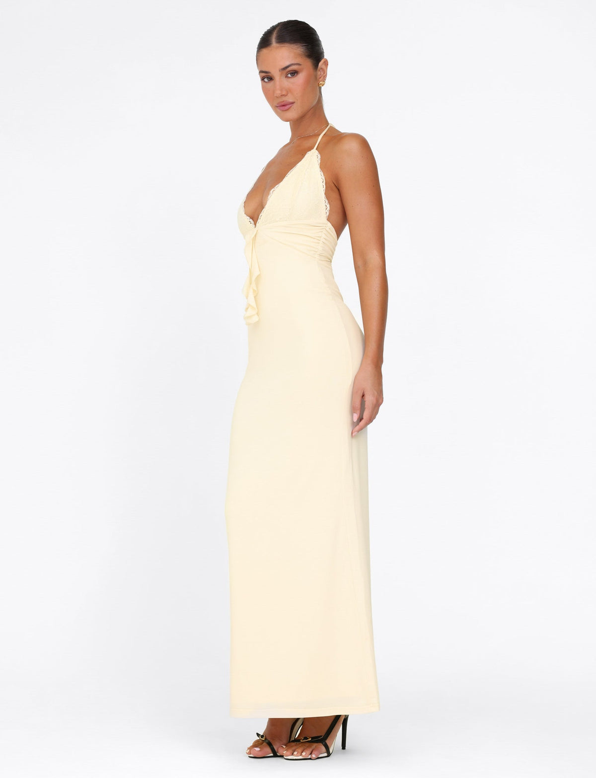 DEENA MAXI DRESS - YELLOW : LEMON