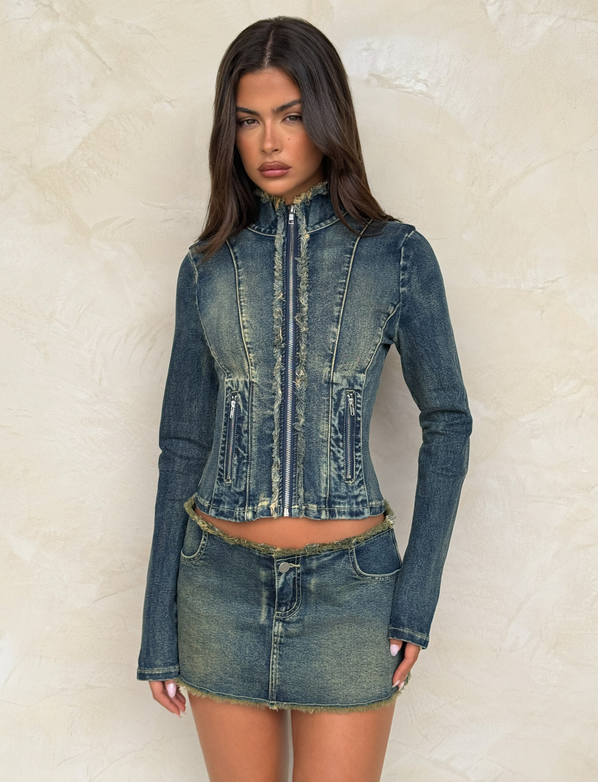 OPHELIE JACKET - BLUE : DENIM BLUE : DENIM