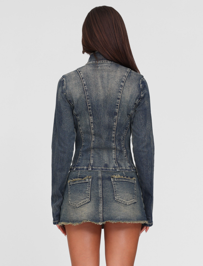 OPHELIE JACKET - BLUE : DENIM BLUE : DENIM