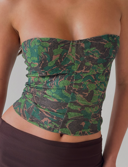 DULCE CORSET - GREEN : CAMO