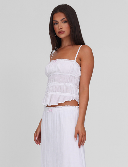 ASHLYNN TOP - WHITE