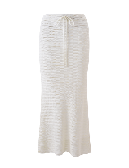 EMELYN MIDI SKIRT - CREAM