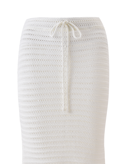 EMELYN MIDI SKIRT - CREAM
