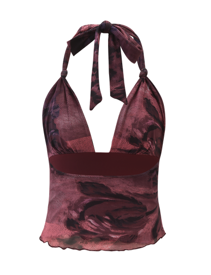 FRIEDA TOP - BURGANDY ROMANTICA