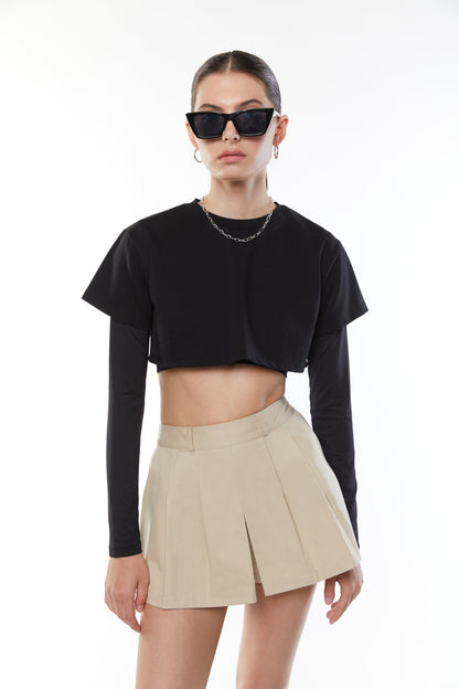 LAYERED TEE AND LONG SLEEVE TOP