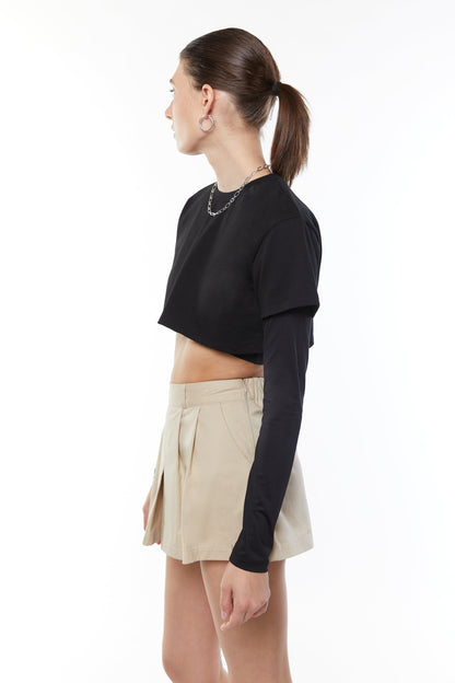LAYERED TEE AND LONG SLEEVE TOP