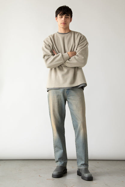 KNIT CREWNECK TOP