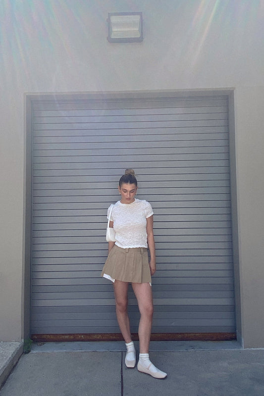 CRINKLED TEXTURE TSHIRT