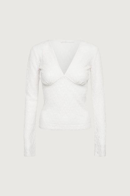 LACE LONG SLEEVE TOP