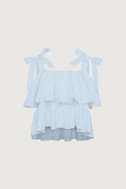 CROPPED RUFFLE TOP