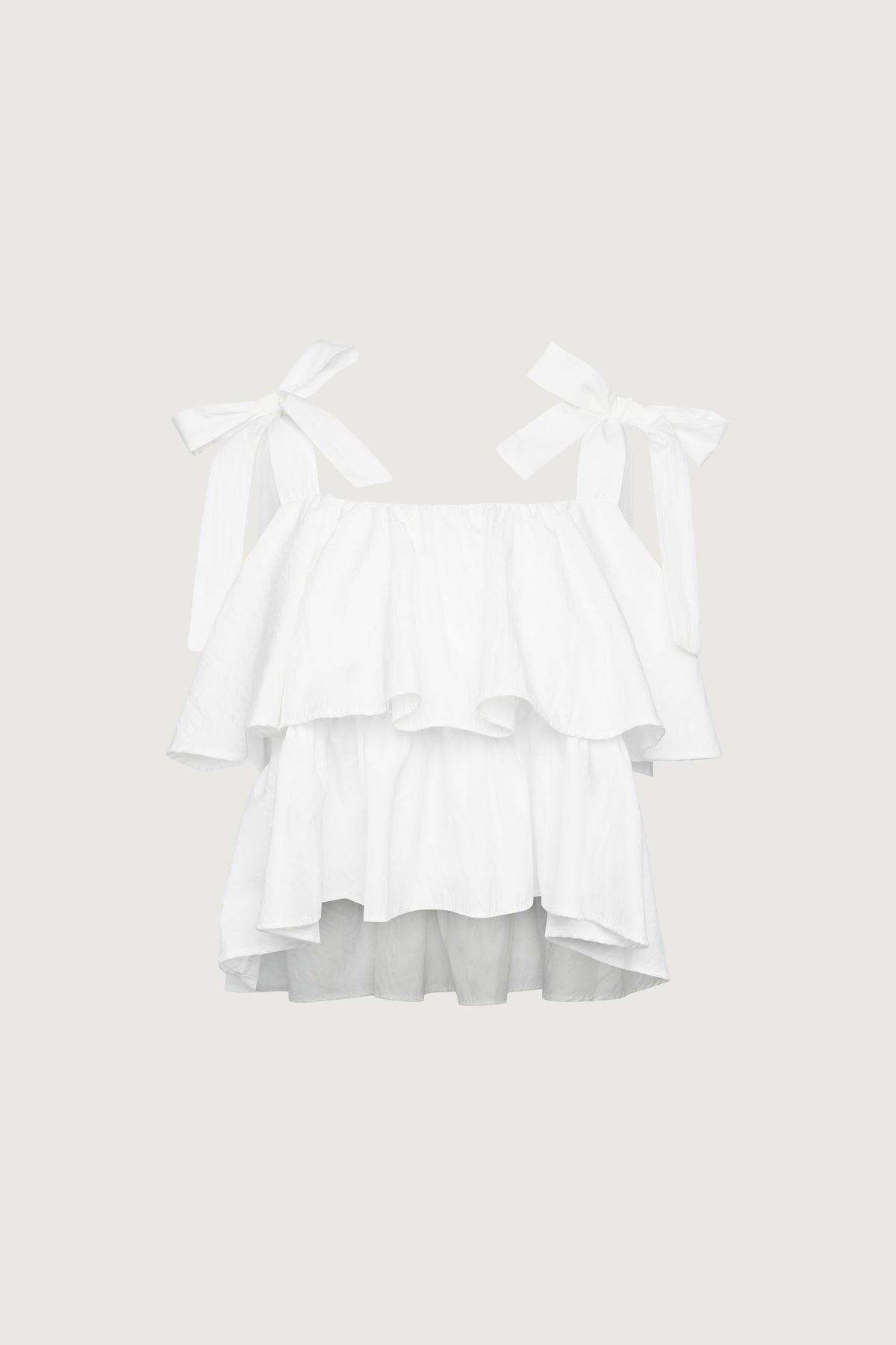 CROPPED RUFFLE TOP