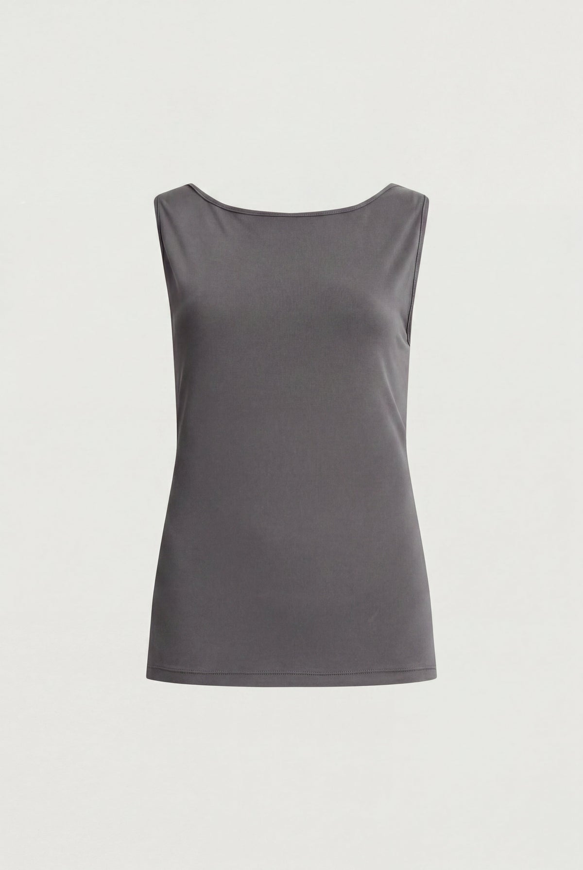 OPEN BACK DRAPED TANK TOP